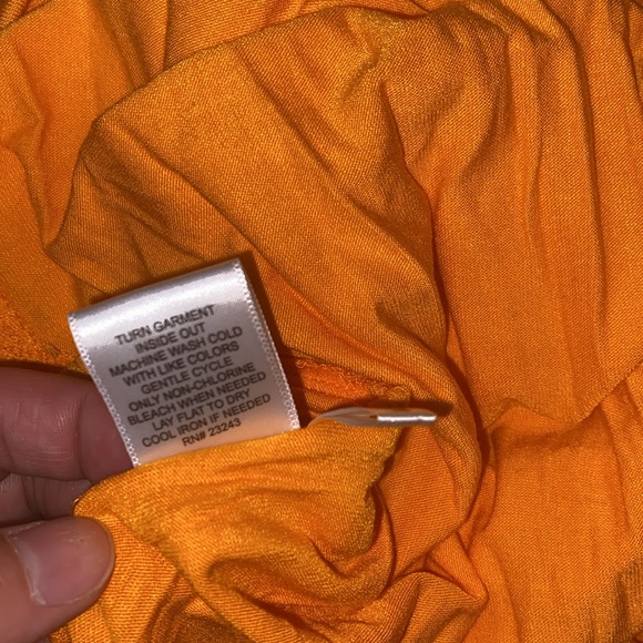 NWT Ny&c Light orange maxi dress large NY & CO - Picture 14 of 14